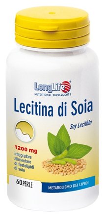 Longlife Lecitina Soia 60 Perle di Gelatina da 1,7 g