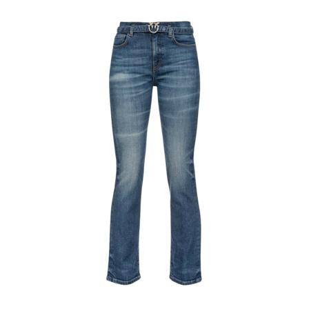 Pinko, Flared Jeans Blauw, Dames, Maat:W30