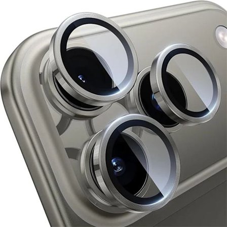 Kameralinsskydd för iPhone 17 16 15 14 13 Pro Max 16 Plus Metallring Linsskyddsglas för iPhone 15 16 17 Pro Max Tillbehör