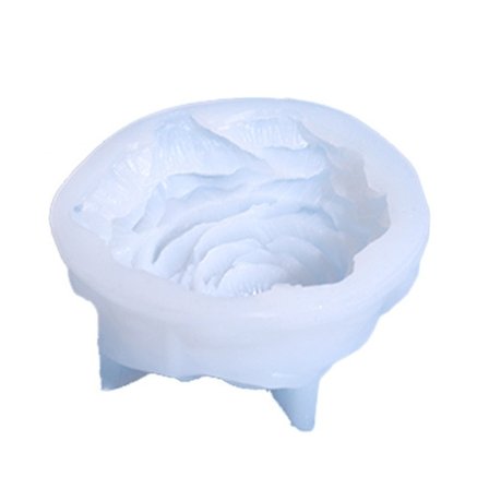3D Rose Silikon Lysform Lyslaging Blomst Lysform Diffuser