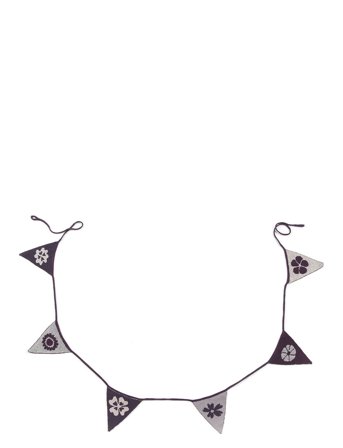 Smallstuff Vimple, Flower/Silver, 2,4 Mtr. 6 Flags - Multi/patterned - ONE SIZE 12 cm