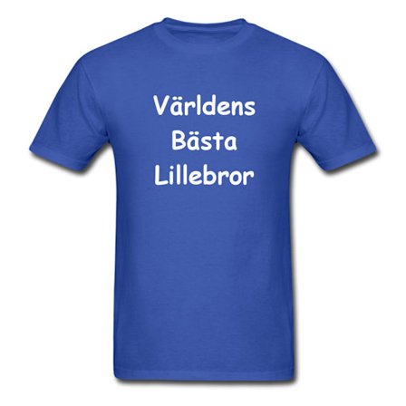 Barn T-shirt - Världens bästa lillebror, Blå
