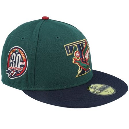 New Era - MLB Grön fitted Keps - Toronto Blue Jays Squad Up 59FIFTY 30 Dark Green/Navy Fitted @ Hatstore