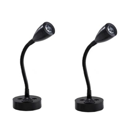 2 lukuvaloa LED-valonheittimet 12v himmennettävä kytkin seinän vieressä oleva lamppu sisävalo asuntoauto 6000k valkoinen asuntoautoon