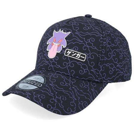 Difuzed - Svart adjustable Keps - Pokémon - Gengar Japan Adjustable Cap-os @ Hatstore