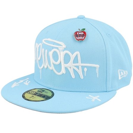 New Era - Blu fitted Cappellino - Ne Graphic 59FIFTY Newera Doscientos Blue Fitted @ Hatstore