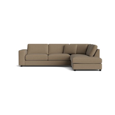 Oasis hjørnesofa, højrevendt - Aurora Mørk Beige - 271x213x79 - Sofa, hjørnesofa