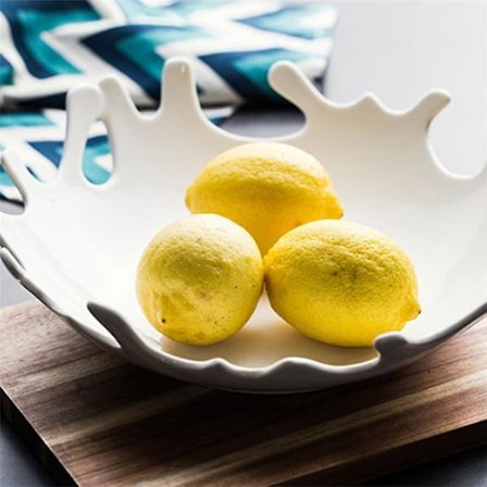 Keramisk tallerken hjemmedishes ren hvit kald tallerken salat tallerken uregelmessig frukt tallerken størrelse