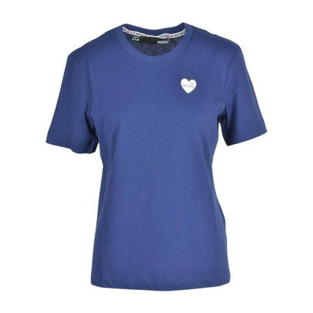 Love Moschino, T-Shirt Blauw, Dames, Maat:S
