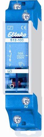 Eltako S12-200-24VAC Impulsrelé 2 sluttende, 24 V (AC), 16 A, Elfordeling & strømforsyning