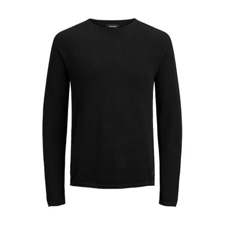 Jack & Jones, Knit Crew Neck Zwart, Heren, Maat:XL