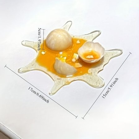 1 stk. Narrenes dag knuste egg mobiltelefonholder knuste egg blåst baby melk te parodi psykiske leker