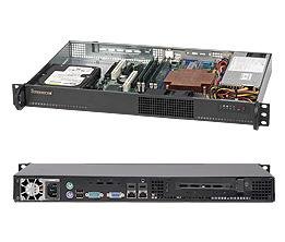 SUPERMICRO SC510 203B - kan monteres i rack - 1U - mikro ATX