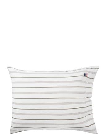 Striped Cotton Poplin Pillowcase Home Textiles Bedtextiles Pillow Cases White Lexington Home