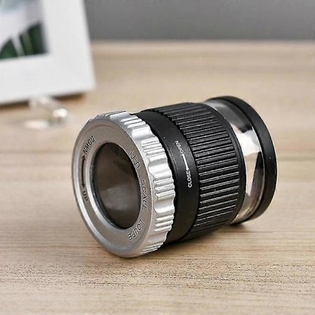 30x Förstoringsglas med LED-belysning UV-belysning Justerbart fokus Vikbart smyckesförstoringsglas för textil, mynt och frimärken