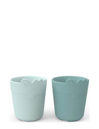 Kiddish Mini Mug 2-Pack Croco Home Meal Time Cups & Mugs Cups Blue D By Deer
