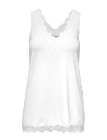 Top T-shirts & Tops Sleeveless Hvit Rosemunde