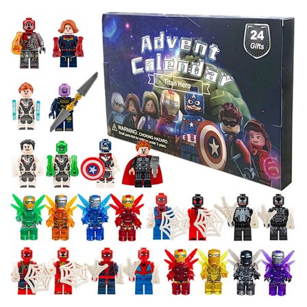 Disney Marvel Adventskalender Boks 24 stk/sett Actionfigur PVC Modell Jule Adventskalender Nedtelling Barneleker Gave
