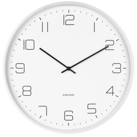 Karlsson Lofty vægur 40 cm, mat hvid | KitchenOne