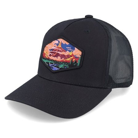 Wild Spirit - Black - trucker - Cap - Vulcano Black A-frame Trucker - Hatstore