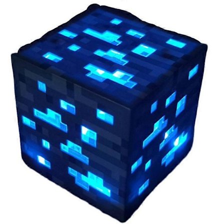Minecraft Spill Nattlys Gruvearbeider Nattlampe Leke Oppladbar Lommelykt Kvadratisk Skrivebordslampe