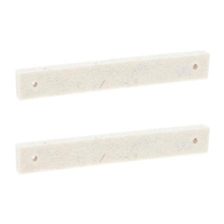 2 kpl Harjoituspyörän Jarrupalat Pyörän Jarrupalat Polkupyörän Jarrusatulan Fitness Pyörän Jarrupalat Valkoinen 14X0 White 14X0.5CM