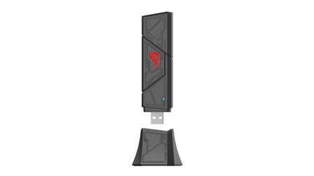 ASUS ROG USB-BE92 BE6500 Tri-band WiFi 7 USB adapter, 6GHz band, support 4096-QAM, Multi-link operation (MLO)