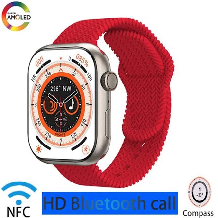 smartwatch för män IP68 vattentät NFC Bluetooth-samtal Smartwatch Series 9 AMOLED explosionssäker skärm smartwatch för kvinnor