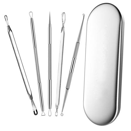 Hudormfjerner Kit / Kvise Pinsett - Klemmer Hudormer Silver