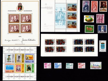 Europæiske lande - Frimærkepakke - Postfrisk