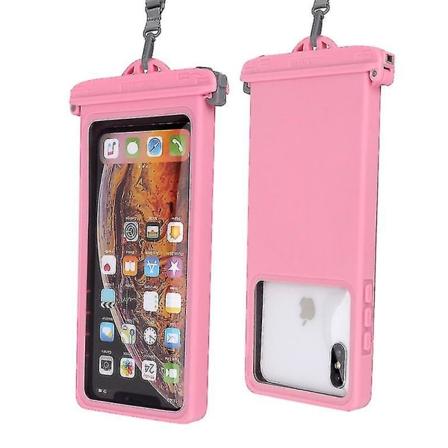 Vanntett Telefonveske Med Lanyard, Oppgradert IPX8 Vanntett Telefonveske, Undervanns Tørrpose For Svømming/strand/snorkling (rosa)