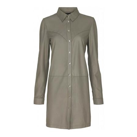 Btfcph Btfcph Long Shirt Kjole Skind 100070-Color Stone W. Silver Acc. Grå, Dame