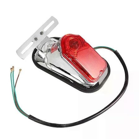 Motorcykel Gravsten Bakre Bakljus Registreringsskylt Bromslampa Baklyktor kompatibla för Harley Honda Bobber Chopper Yamaha Custom Touring [DB]