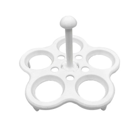 Monitoiminen 5 reiän munankeitin teline pitkällä kahvalla - Elintarvikelaatuista muovia - Jikaixiang