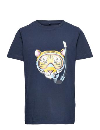Tncarl S_S Tee T-shirt Blå The New