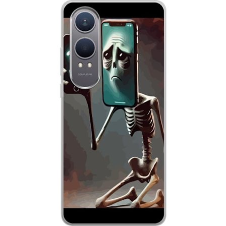 Yhteensopiva Puhelinkuori OnePlus Nord CE4 Lite Italialainen aivohäiriö WiFi-teema - Luuranko matkapuhelin ja heikko signaali