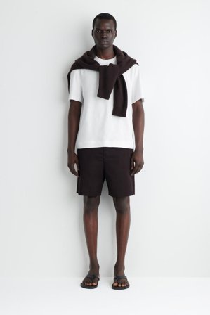 COS Men's Cotton Chino Shorts in Blue