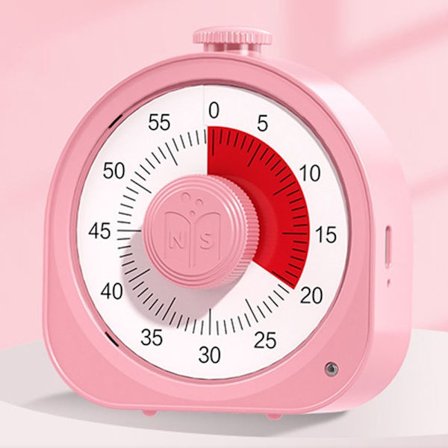 Visual Timer Ajastin Kello PINK