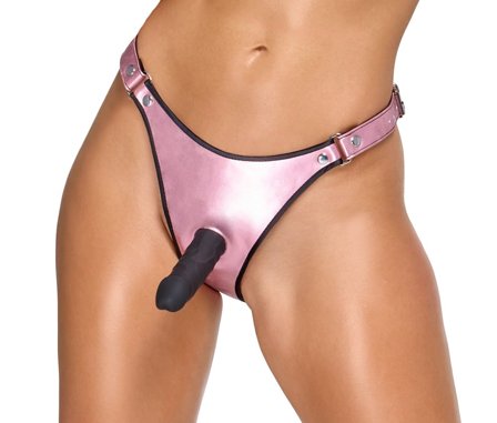 Dildo Thong - Light Pink - Bad Kitty