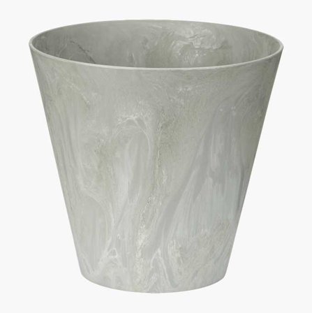 Ljusgrå lättviktskruka Ø25 cm