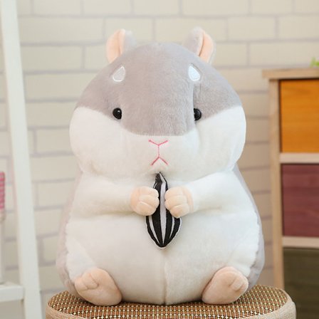 23CM Bedårende Kawaii Hamster Blød Plys Legetøjsdukke Søde Udstoppede Legetøjsgaver