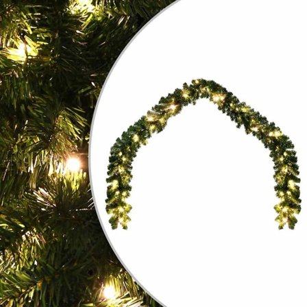 vidaXL Julgirlang med LED-belysning 20 m