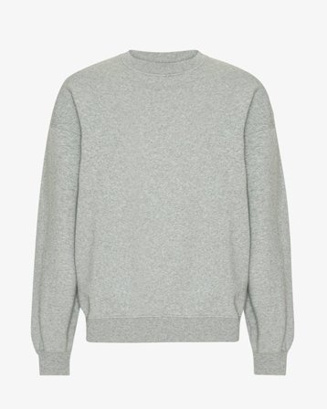 Organic Oversized Crew - Heather Grey - Male - S