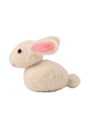 Åhléns Home Påskhänge i ull BUNNY Inredningsdetaljer Vit ONESIZE