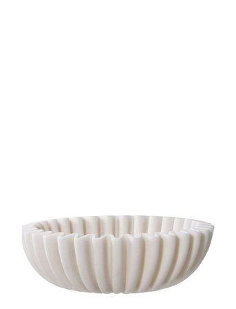 House Nordic Lina - Bowl, Polyresin, Beige, Ø20X6,5 Cm - Beige - 6.5X20X20CM