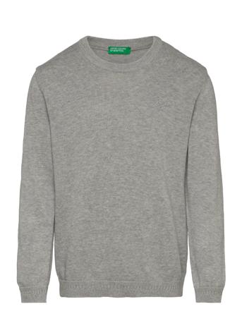 Sweater L/S Tops T-shirts Long-sleeved T-shirts Grey United Colors Of Benetton