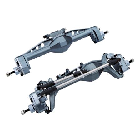 Aluminiumlegering komplett framaxel för bakaxel för 1/10 axiell SCX10 RC Titanium
