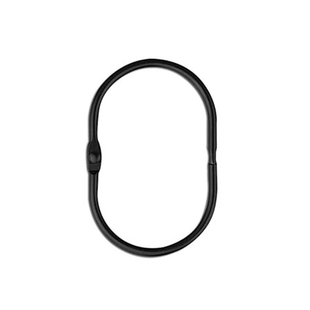 8st Duschdraperikrokar Duschringar SVART SVART