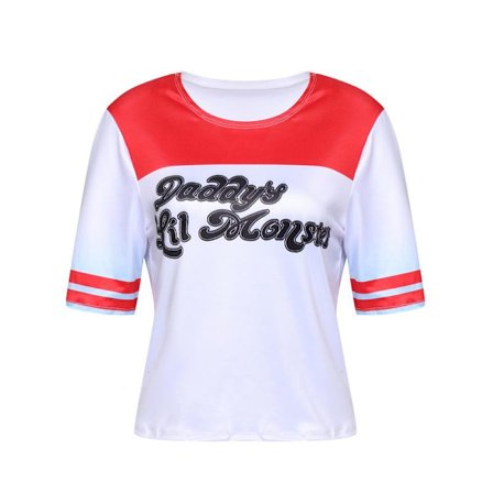 Gos- Mardi Gras Halloween -asut Harley Quinn cosplay 4-osainen setti-XF36- 4-osainen setti M