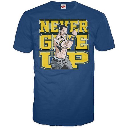 John Cena Never Give Up T-skjorte for menn
